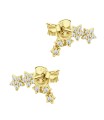 Sparkle Stars Silver Stud Earring STS-6958